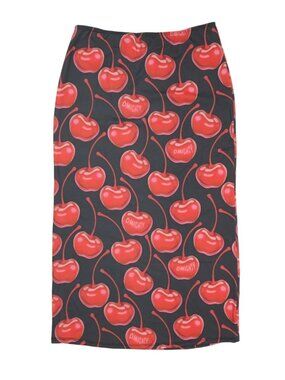 Omighty Pop My Cherry Skirt in Black Red